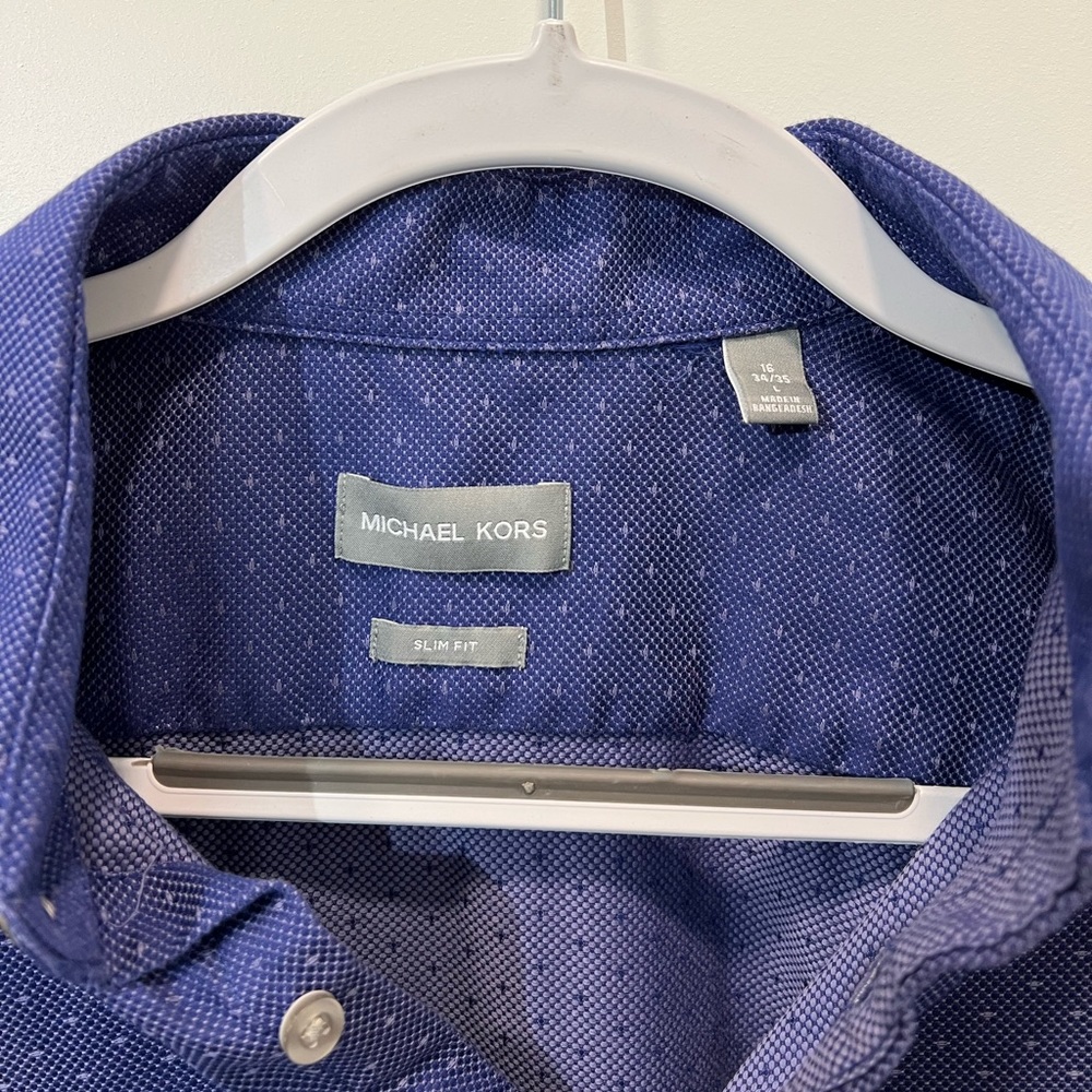 Michael Kors Slim Fit Dress Shirt, Size 16- 34/35 - Picture 5 of 9